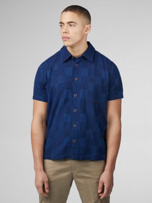 Ben Sherman B by Ben Sherman Indigo Check Košulje Tamnoplave | 23468-UIAF