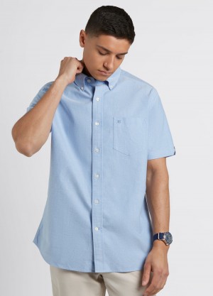 Ben Sherman Brighton Oxford Organic Košulje Plave | 07648-ULGO