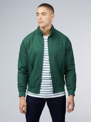 Ben Sherman Signature Harrington Jakne Zelene | 05497-HYDX