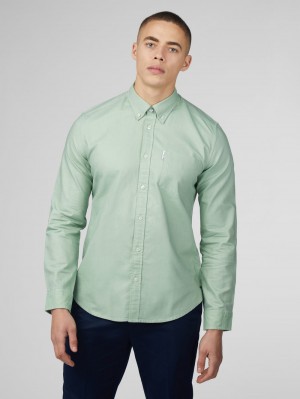 Ben Sherman Signature Oxford Košulje Zelene | 21875-ASWV