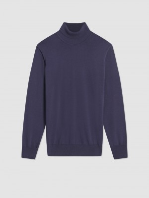 Ben Sherman Signature Roll Neck Pletenina Ljubičaste | 41269-CVEX