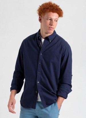 Ben Sherman St. Ives Resort Oxford Košulje Indigo Tamnoplave | 38795-RWEJ