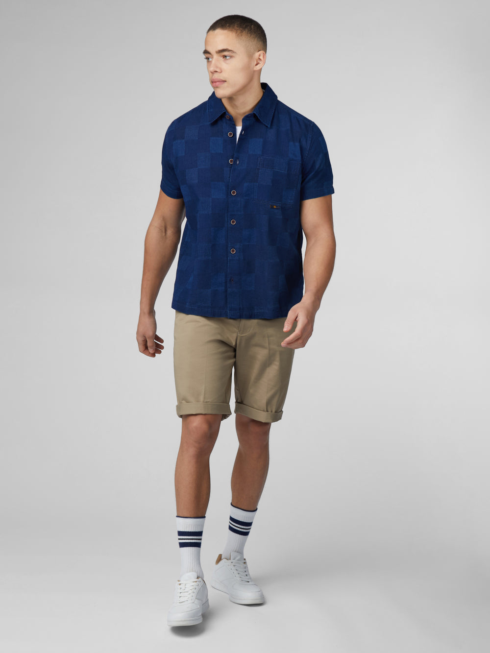 Ben Sherman B by Ben Sherman Indigo Check Košulje Tamnoplave | 67025-DMUA