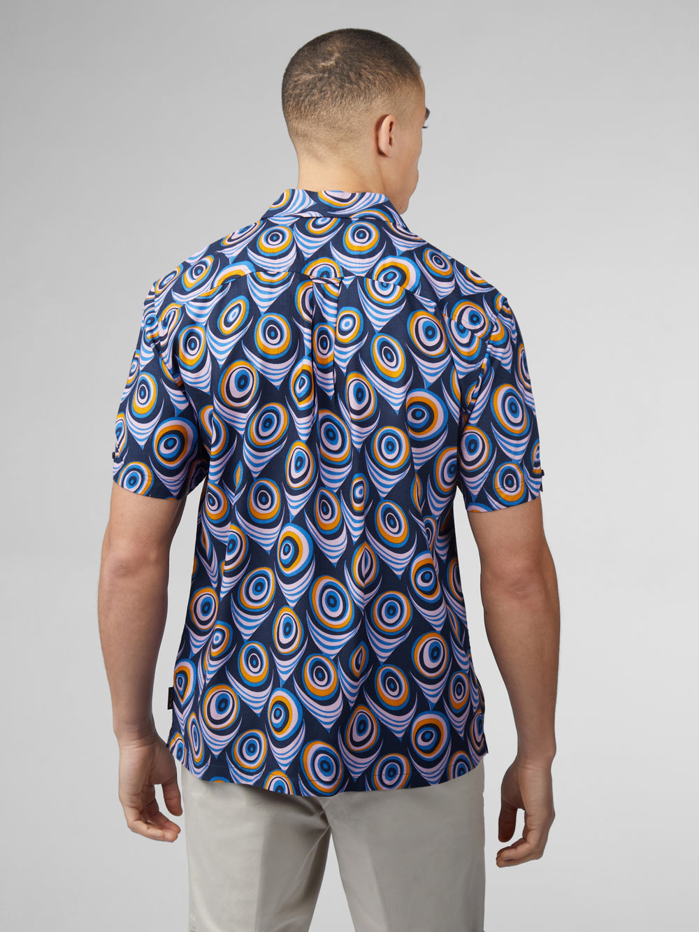 Ben Sherman B by Ben Sherman Psychedelic Print Košulje Ljubičaste | 25716-EWOT