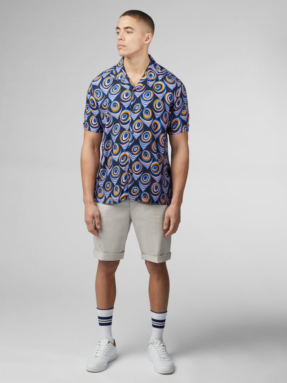 Ben Sherman B by Ben Sherman Psychedelic Print Košulje Ljubičaste | 63870-OCRY