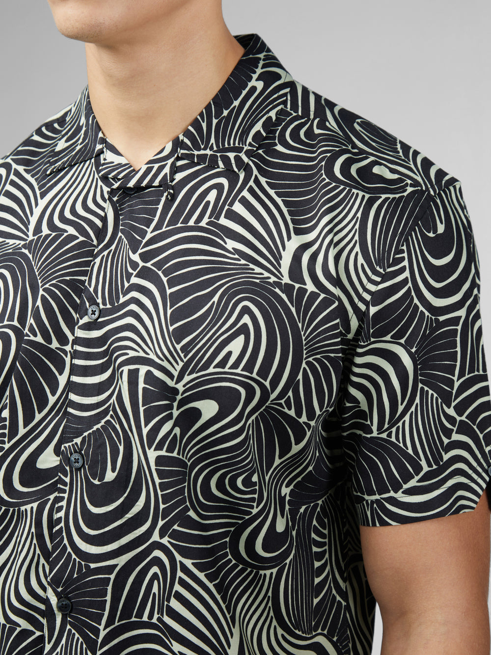 Ben Sherman B by Ben Sherman Psychedelic Swirl Print Košulje Menta | 81629-SLTF