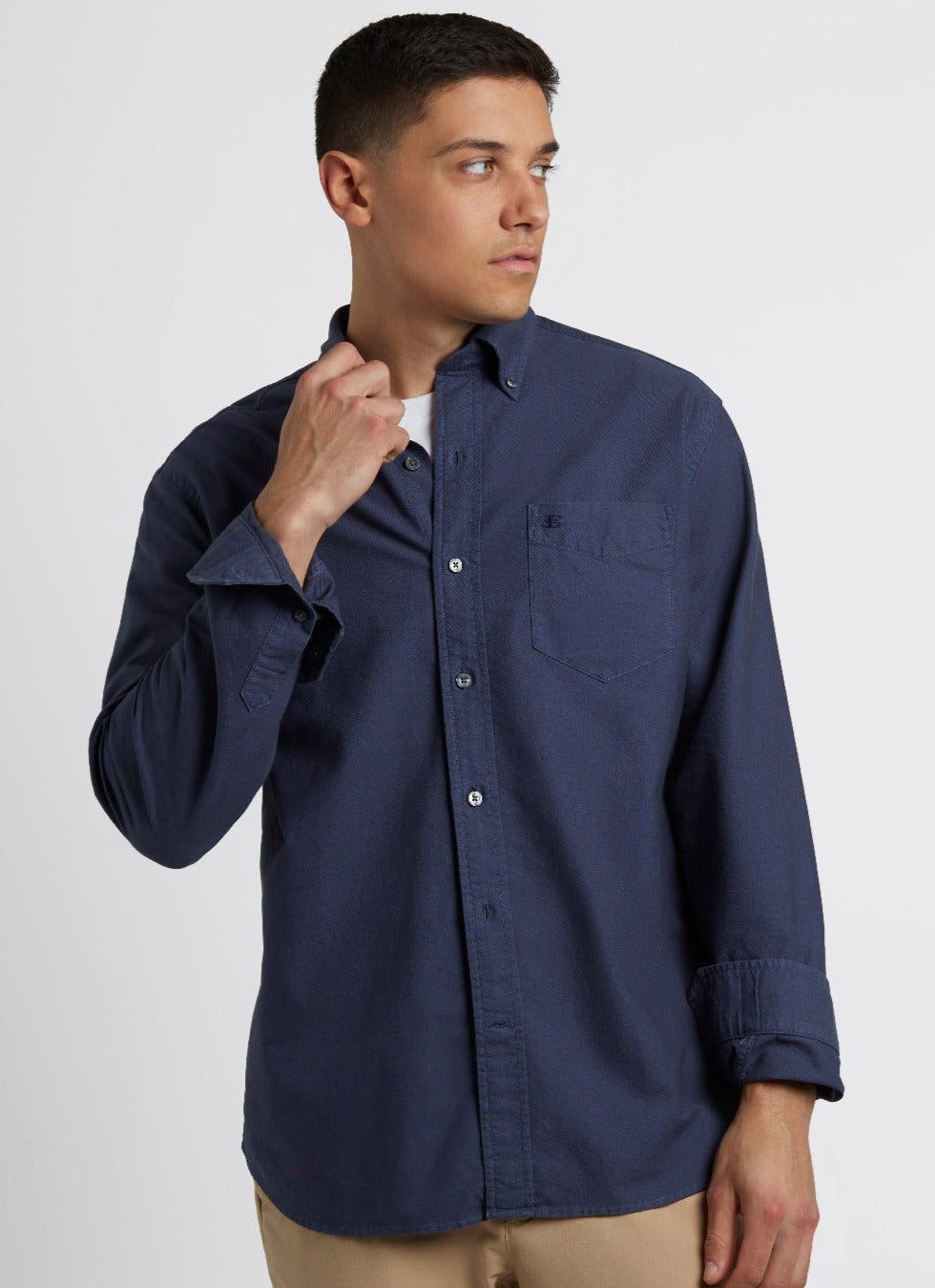 Ben Sherman Beatnik Oxford Garment Dye Košulje Indigo | 68391-ZANS