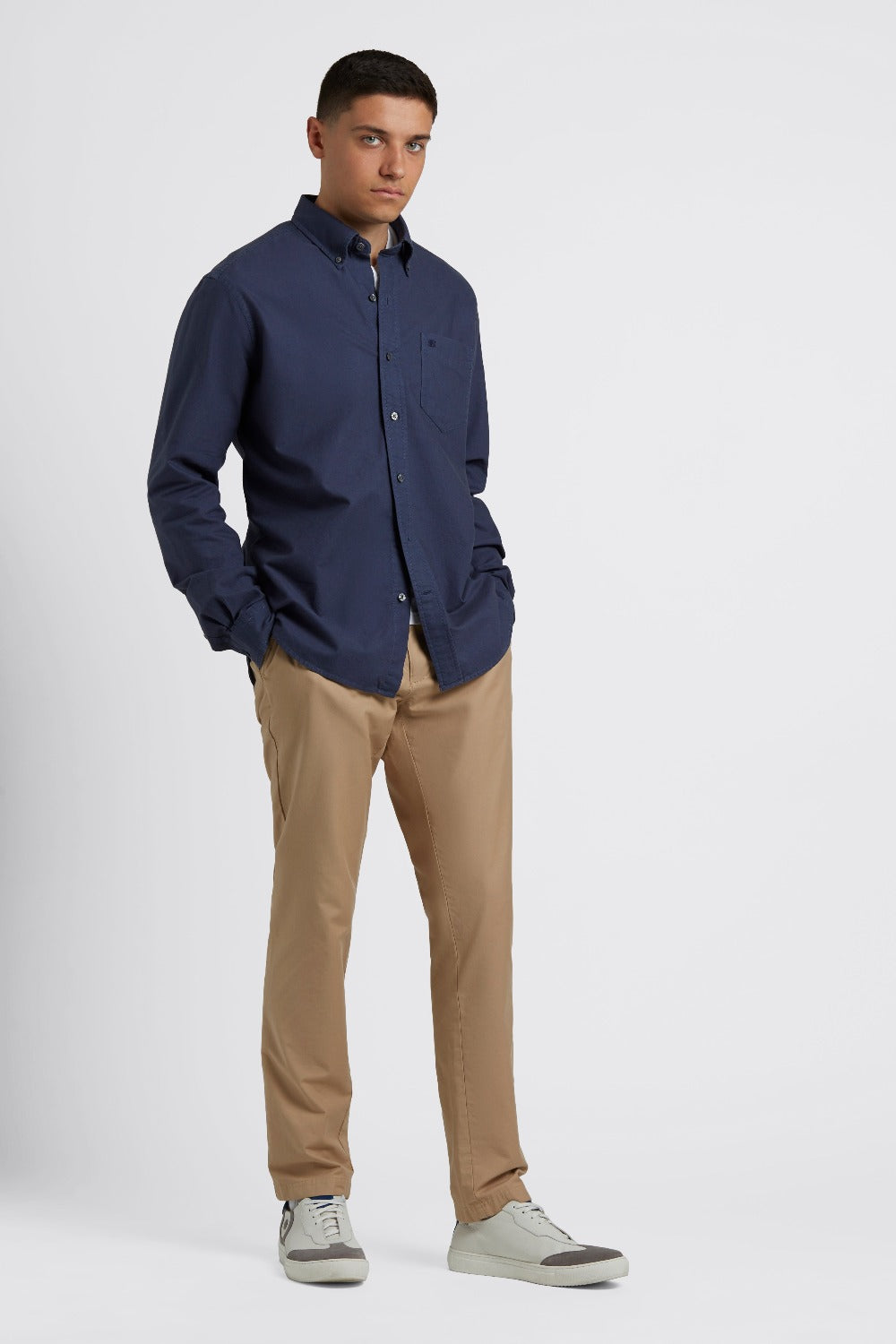 Ben Sherman Beatnik Oxford Garment Dye Košulje Indigo | 68391-ZANS