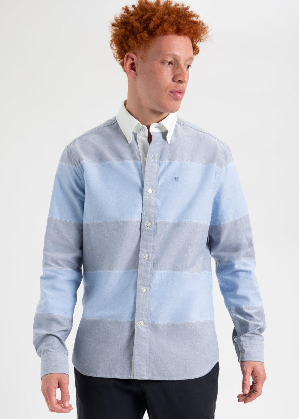 Ben Sherman Brighton Oxford Garment Dye Rugby Košulje Plave | 96401-AKIM