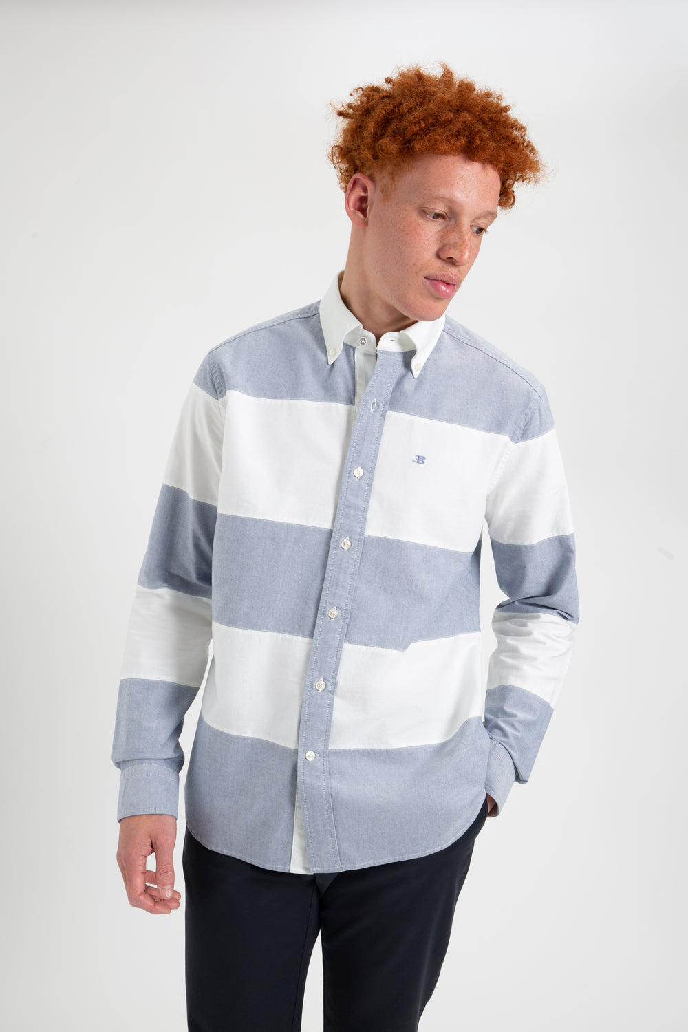 Ben Sherman Brighton Oxford Organic Garment Dye Rugby Košulje Tamnoplave | 48276-RJKM