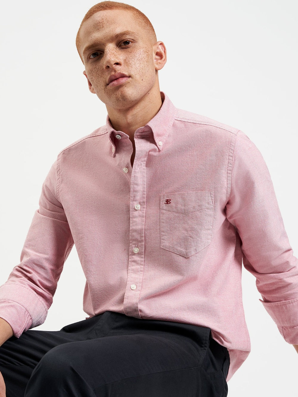 Ben Sherman Brighton Oxford Organic Košulje Svijetlo Crvene | 35768-CNHG