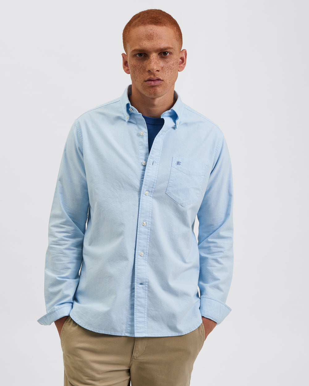 Ben Sherman Brighton Oxford Organic Košulje Plave | 79513-KNFP