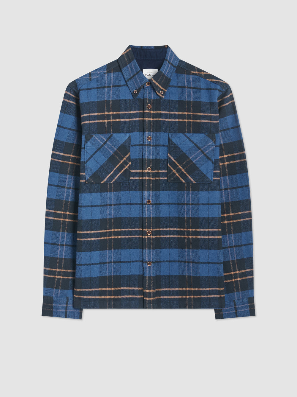 Ben Sherman Brushed Ivy Check Košulje Plave | 65098-GUVP