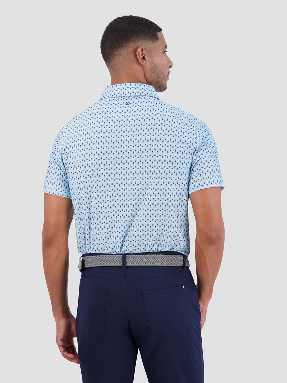 Ben Sherman Chequerboard Geo Polo Majice Plave | 29876-TNEW