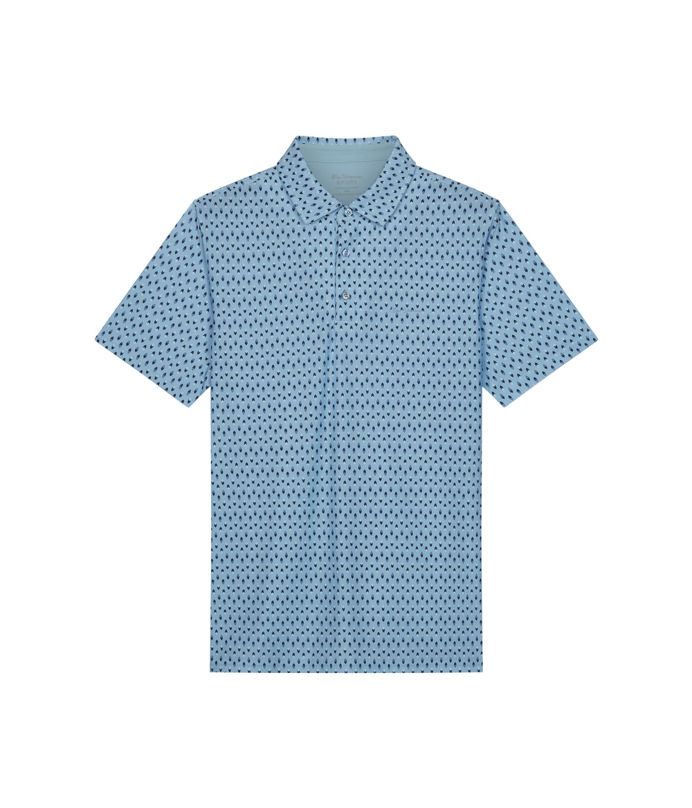 Ben Sherman Chequerboard Geo Polo Majice Plave | 29876-TNEW