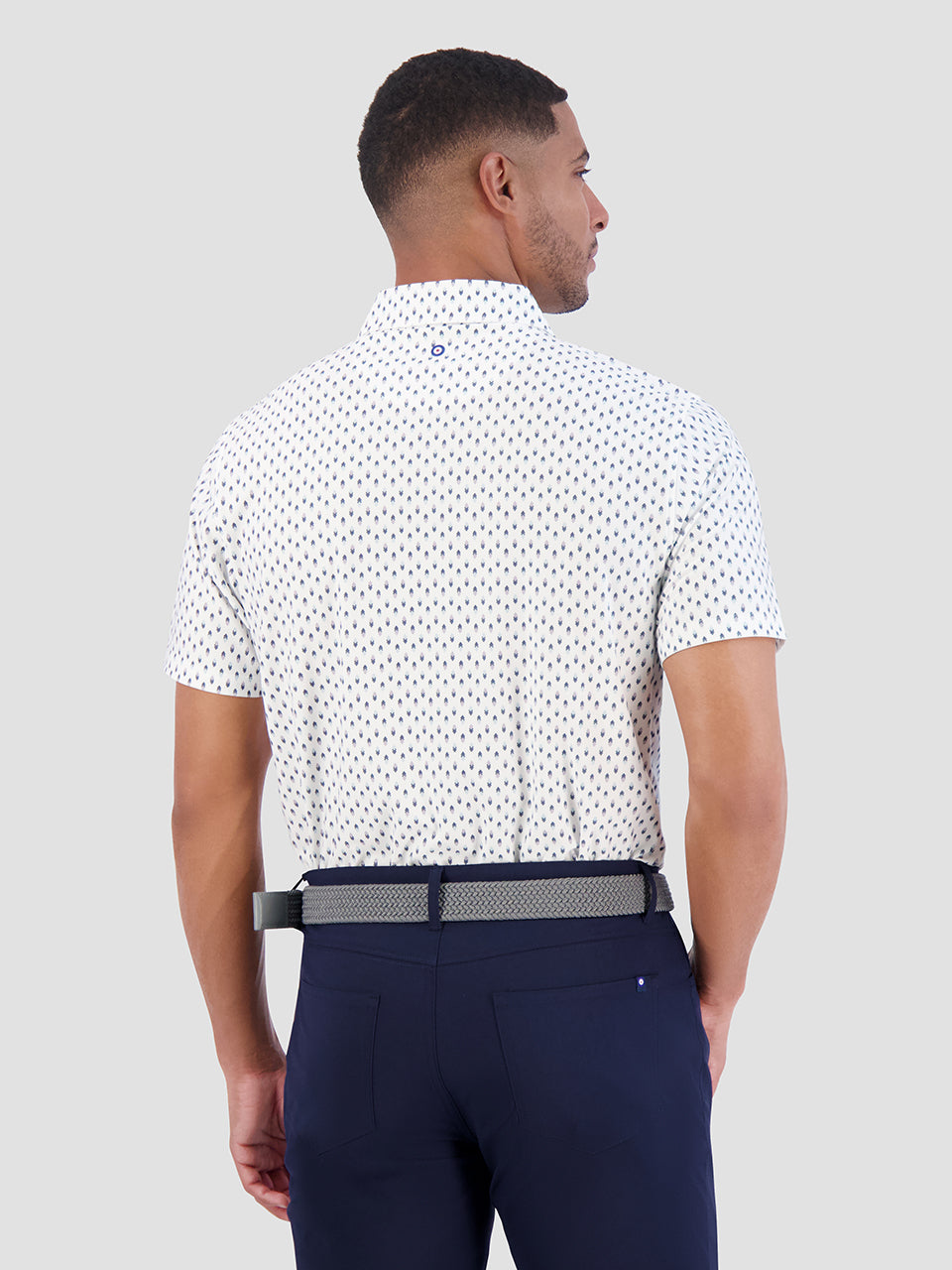 Ben Sherman Chequerboard Geo Polo Majice Bijele | 62598-WMKV