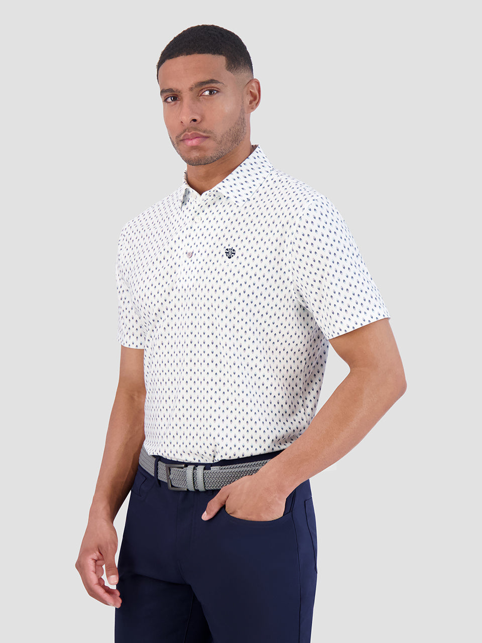 Ben Sherman Chequerboard Geo Polo Majice Bijele | 62598-WMKV