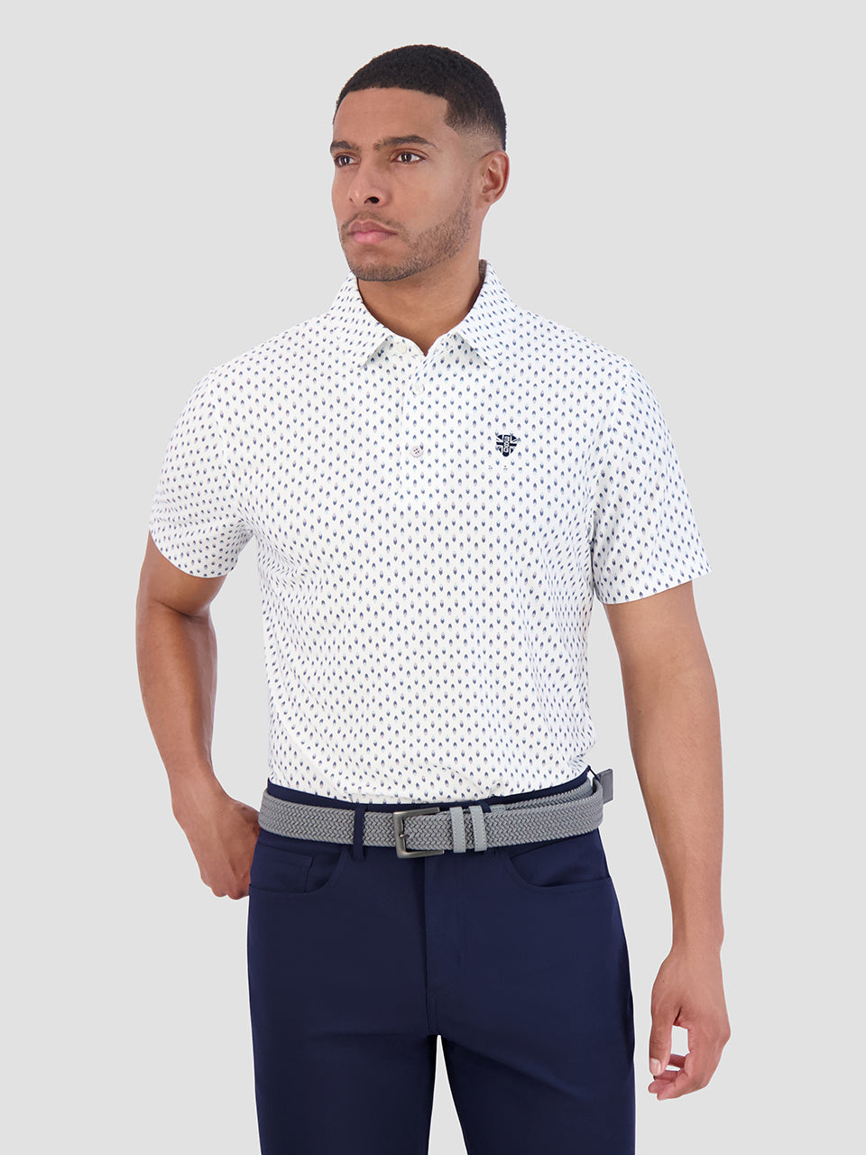 Ben Sherman Chequerboard Geo Polo Majice Bijele | 62598-WMKV