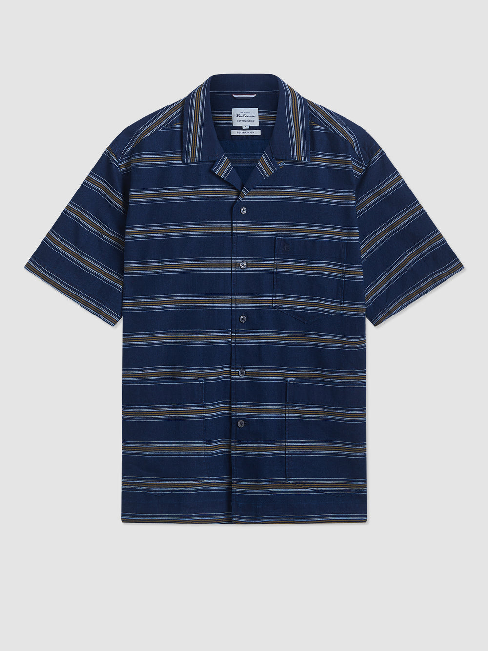 Ben Sherman Dalston Blues Lightweight Stripe Košulje Indigo | 15094-ZCKU