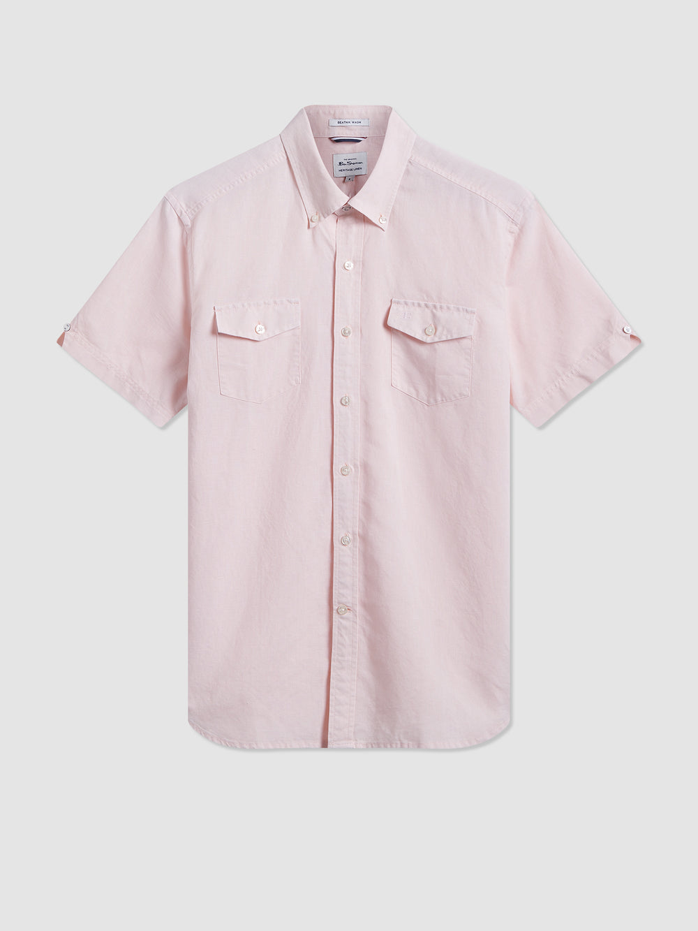 Ben Sherman Garment Dye Linen Košulje Svijetlo Roze | 28064-NEXD