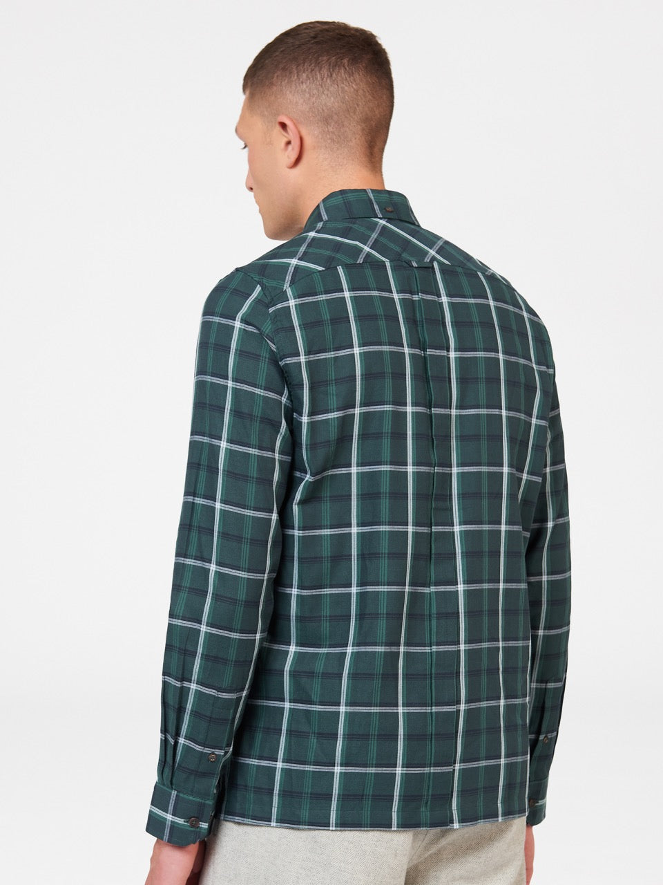 Ben Sherman Grid Check Košulje Zelene | 36594-SHPN