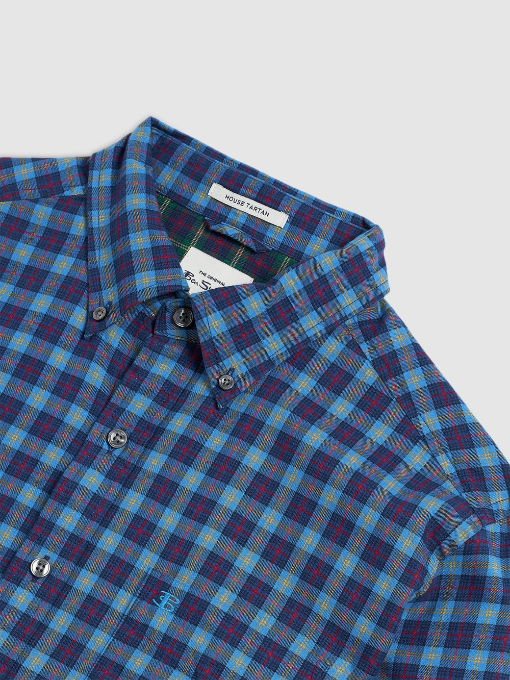 Ben Sherman House Tartan Twill Košulje Tamnoplave | 13587-SBGM