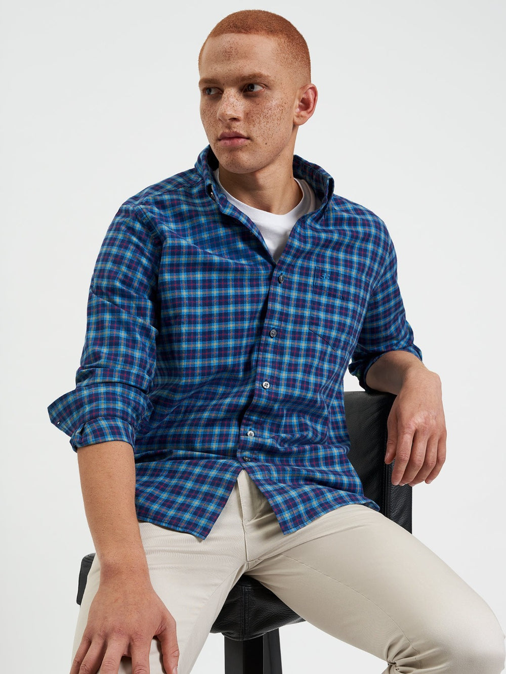 Ben Sherman House Tartan Twill Košulje Tamnoplave | 13587-SBGM