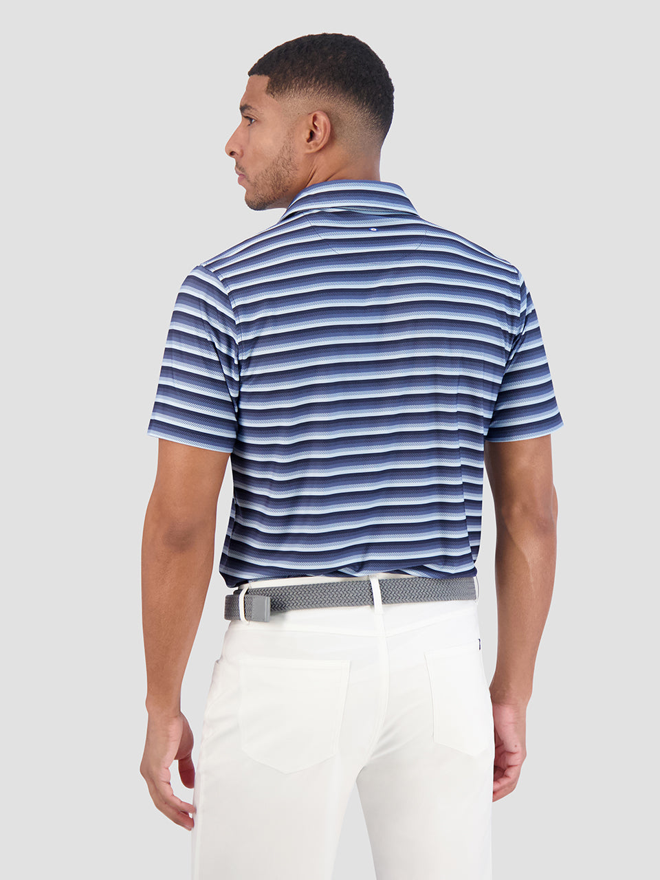 Ben Sherman Multi Stripe Tech Jersey Sports Fit Polo Majice Tamnoplave | 15426-FPJT