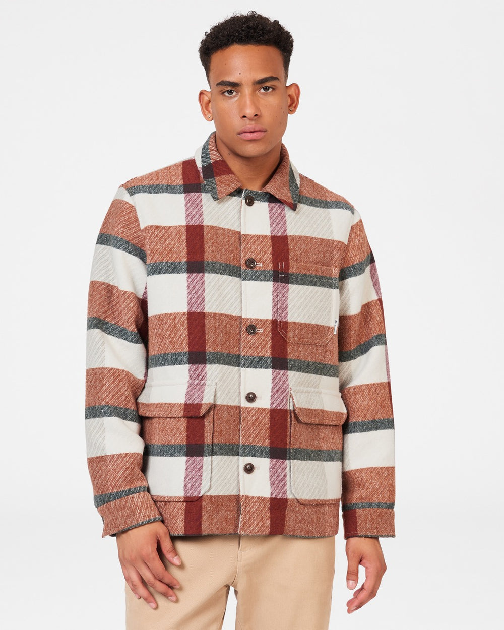 Ben Sherman Plaid Jakne Narančaste | 34019-ERGX