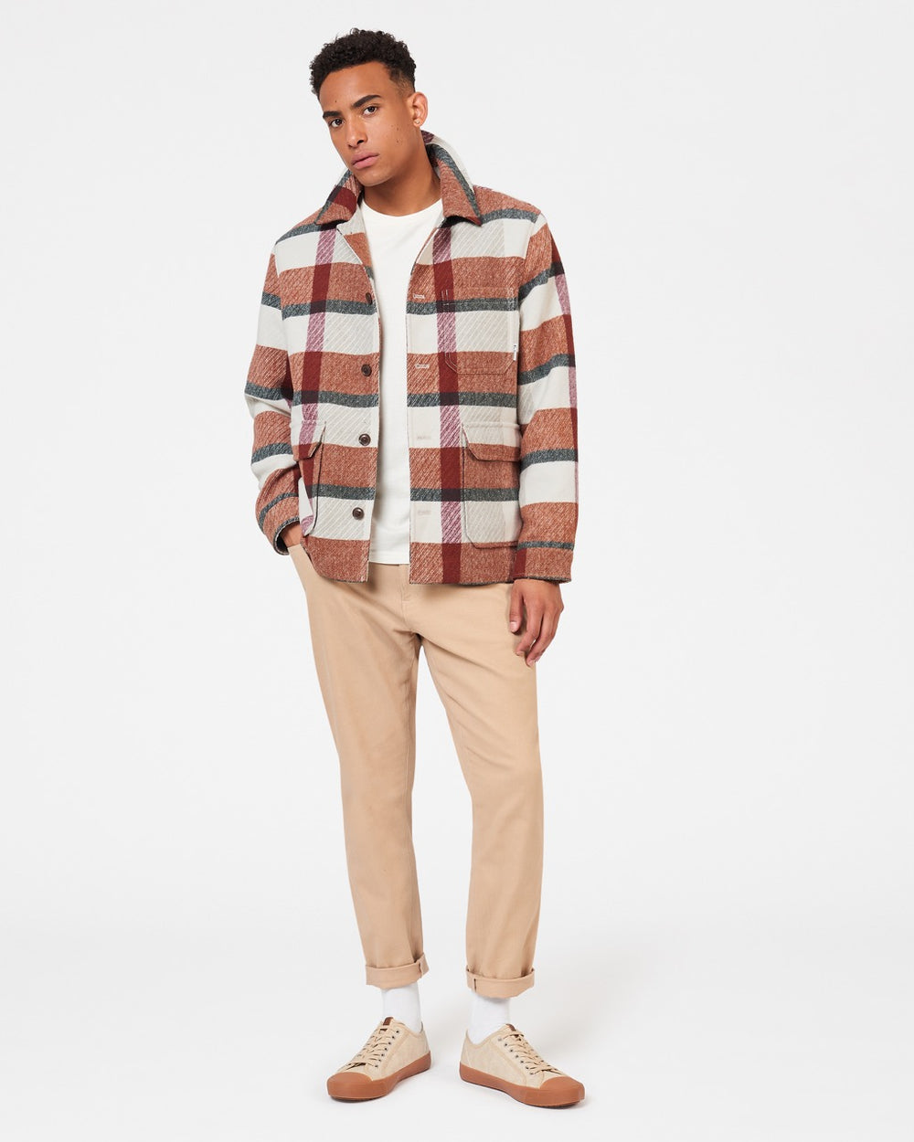 Ben Sherman Plaid Jakne Narančaste | 34019-ERGX