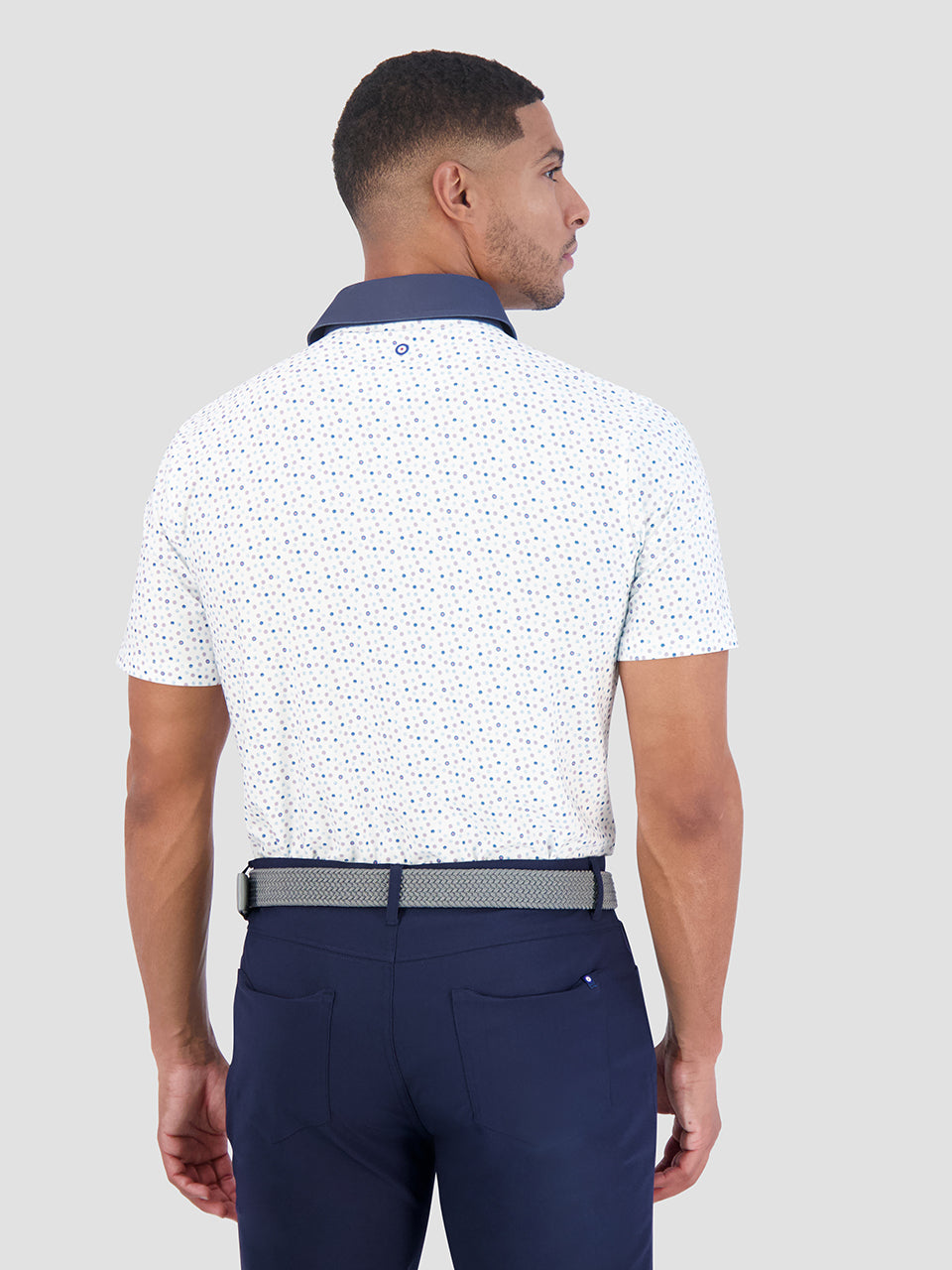 Ben Sherman Polka Dots Tech Jersey Sports Fit Polo Majice Bijele | 38209-NDPC