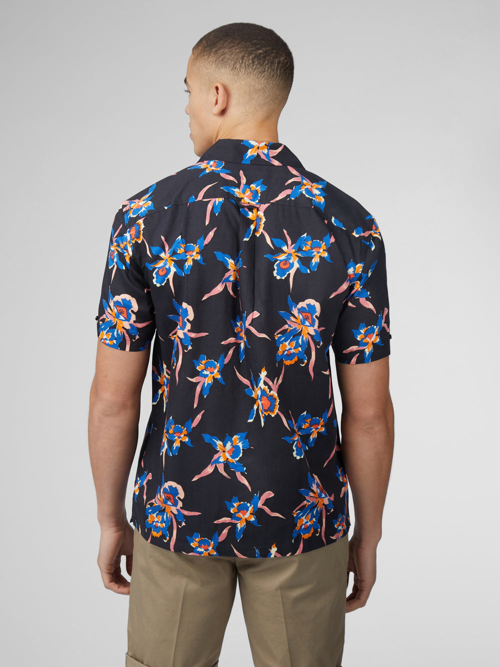 Ben Sherman Signature Botanical Print Košulje Crne | 87916-ZCWG