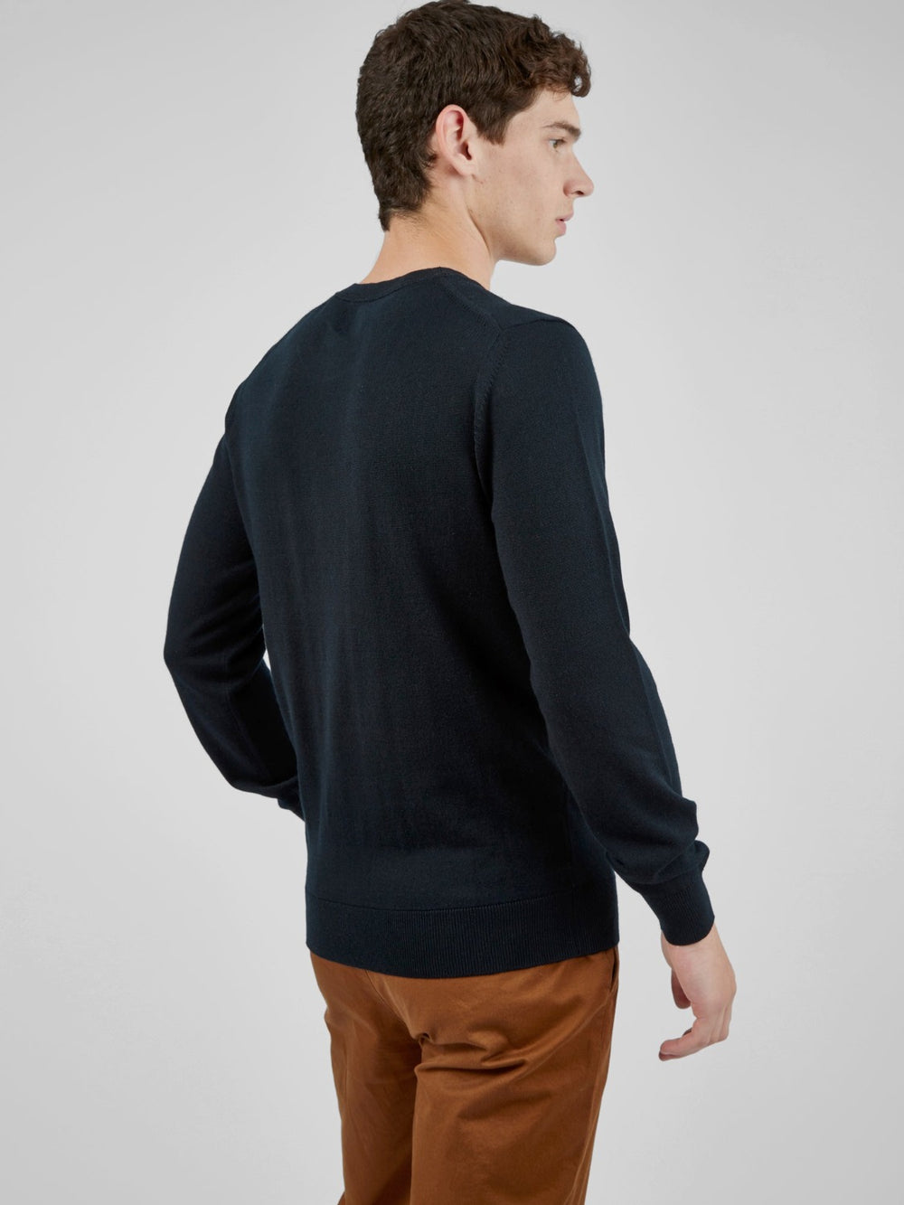 Ben Sherman Signature Crewneck Pletenina Crne | 69510-JWYS