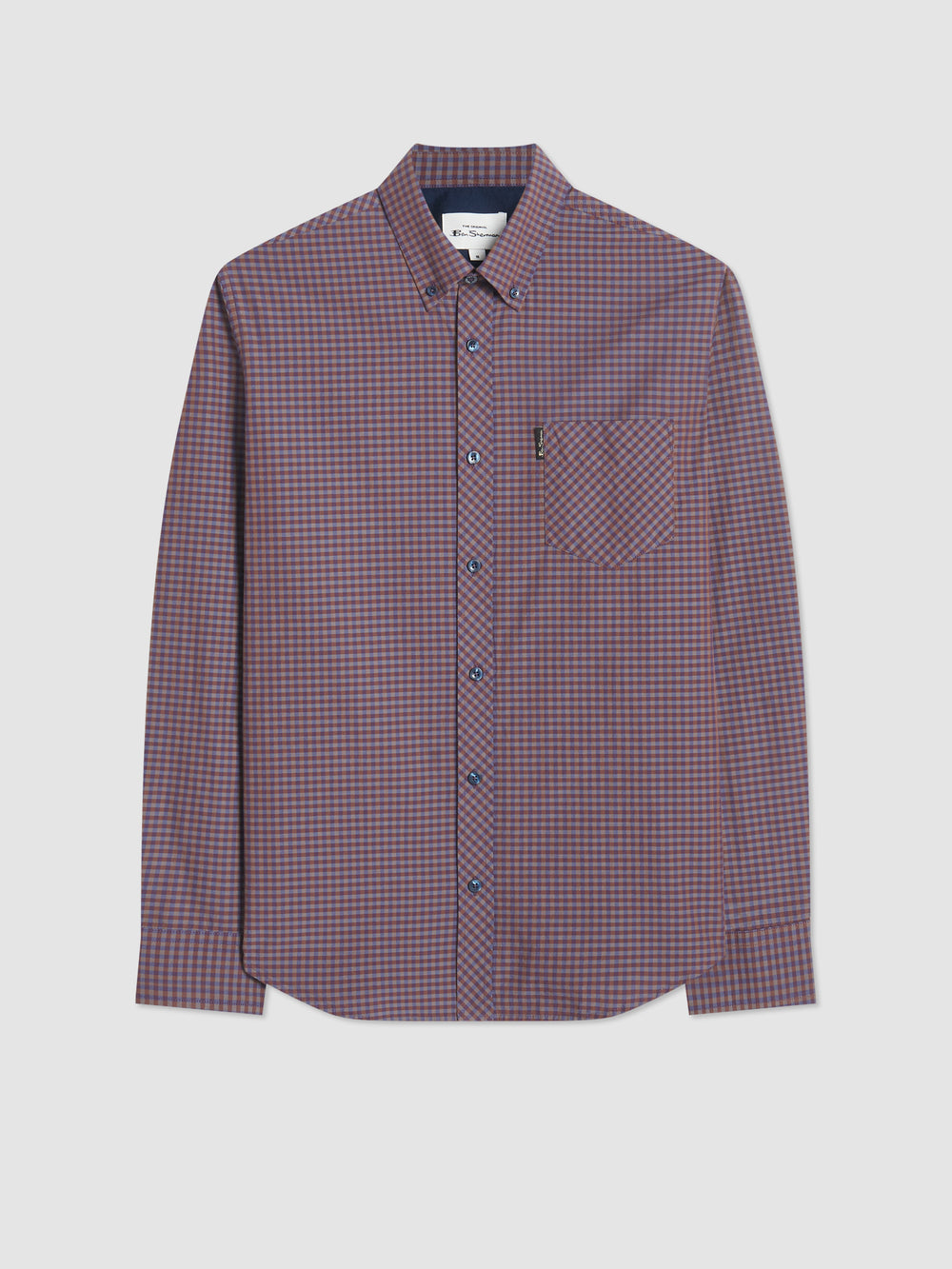 Ben Sherman Signature Gingham Long-Sleeve Košulje Ljubičaste | 86294-TOGE