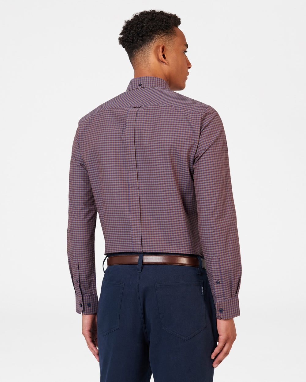 Ben Sherman Signature Gingham Long-Sleeve Košulje Ljubičaste | 86294-TOGE