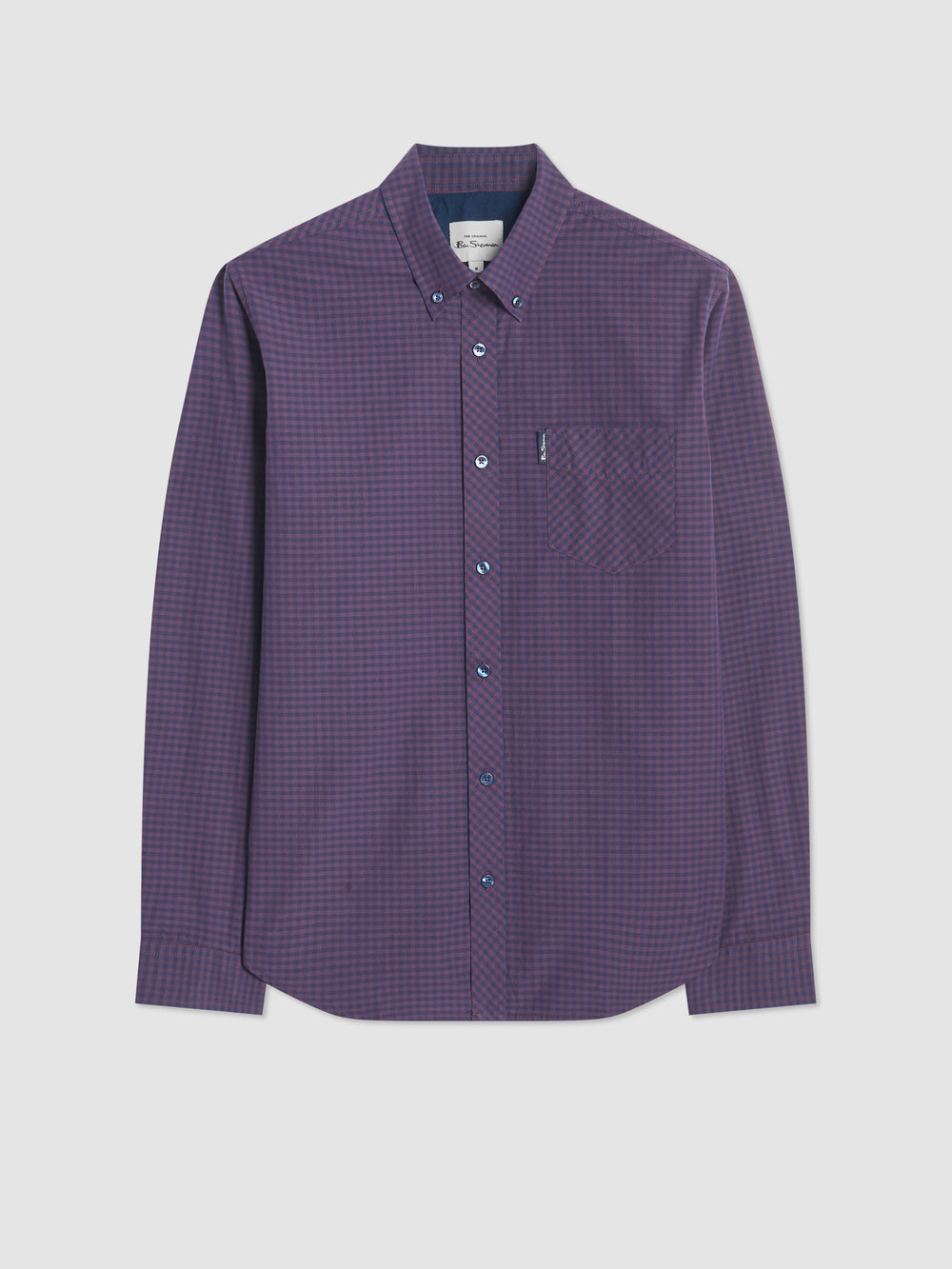 Ben Sherman Signature Gingham Long-Sleeve Košulje Ljubičaste | 53280-FEDU