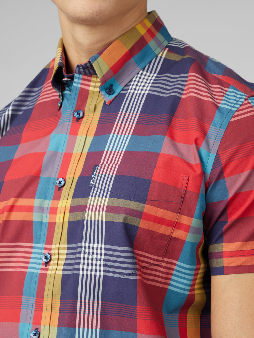 Ben Sherman Signature Large Madras Check Košulje Crvene | 64325-EWAX