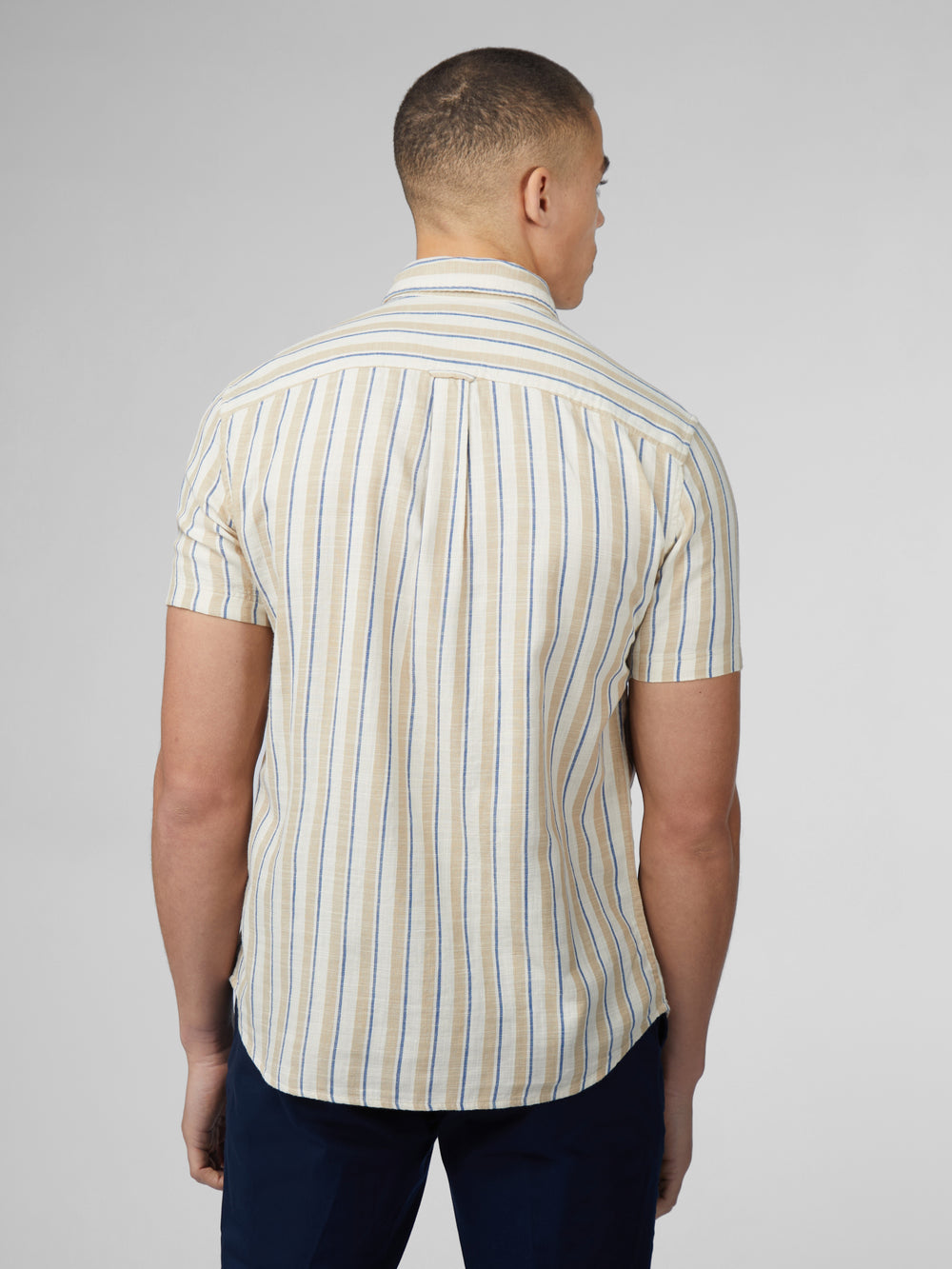 Ben Sherman Signature Mod Stripe Košulje Bijele | 16980-KLQZ