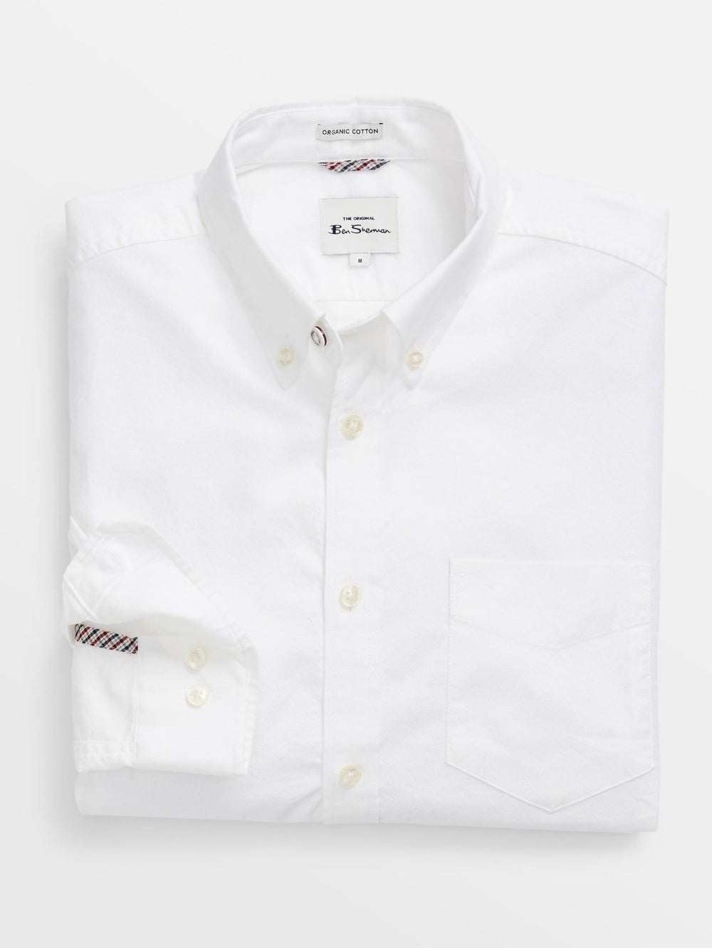 Ben Sherman Signature Organic Long-Sleeve Oxford Košulje Bijele | 86514-AFEG