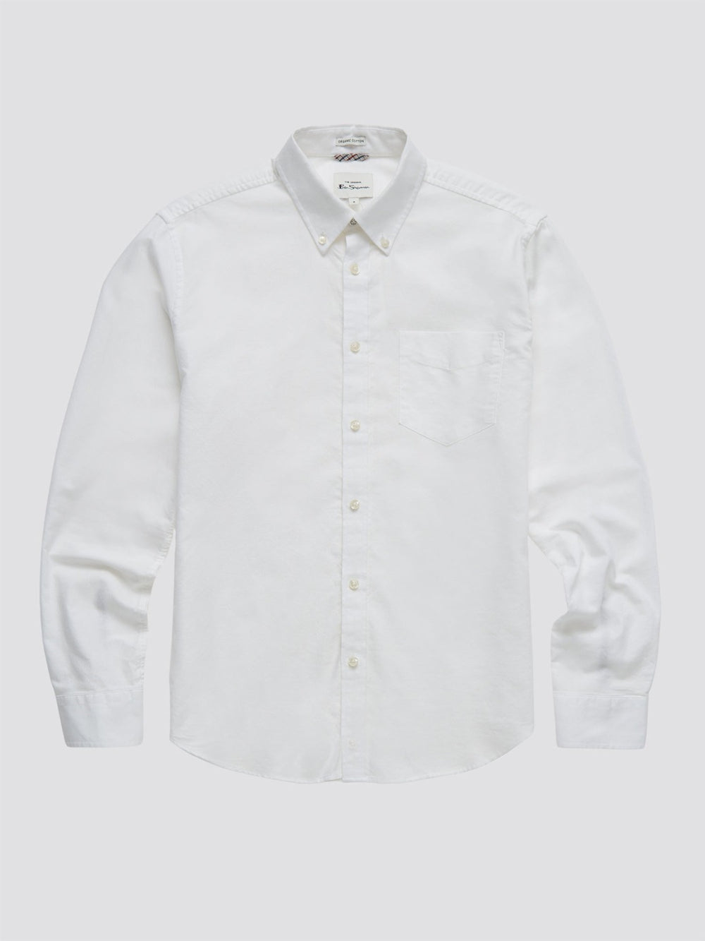 Ben Sherman Signature Organic Long-Sleeve Oxford Košulje Bijele | 86514-AFEG