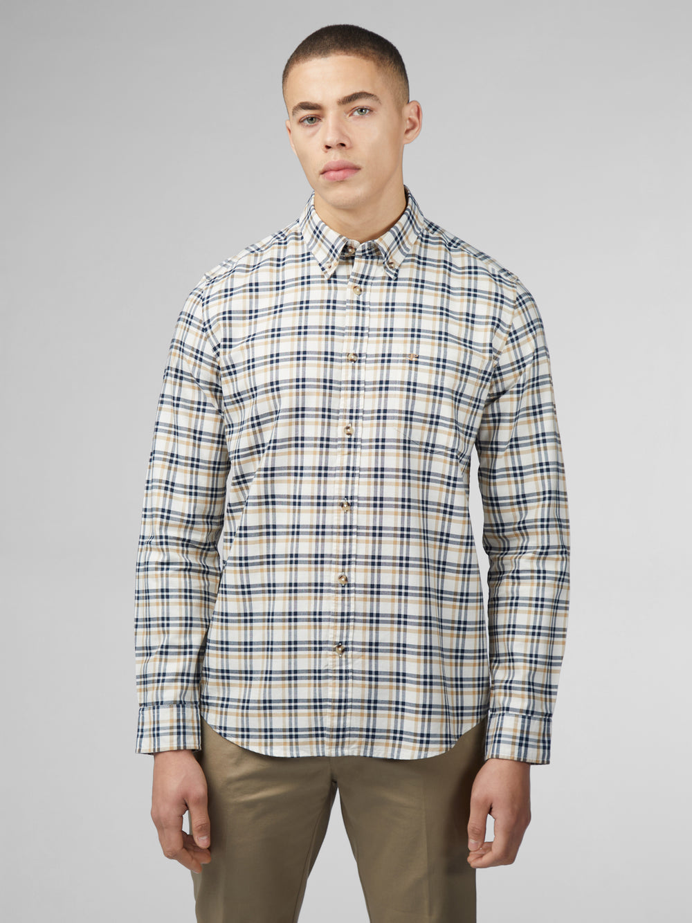 Ben Sherman Signature Oxford Check Košulje Bijele | 40196-MZXT