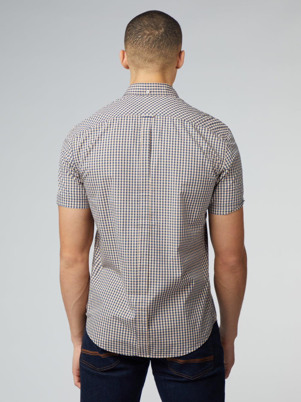 Ben Sherman Signature Short Sleeve Gingham Košulje Bakrene Narančaste | 20167-FTER