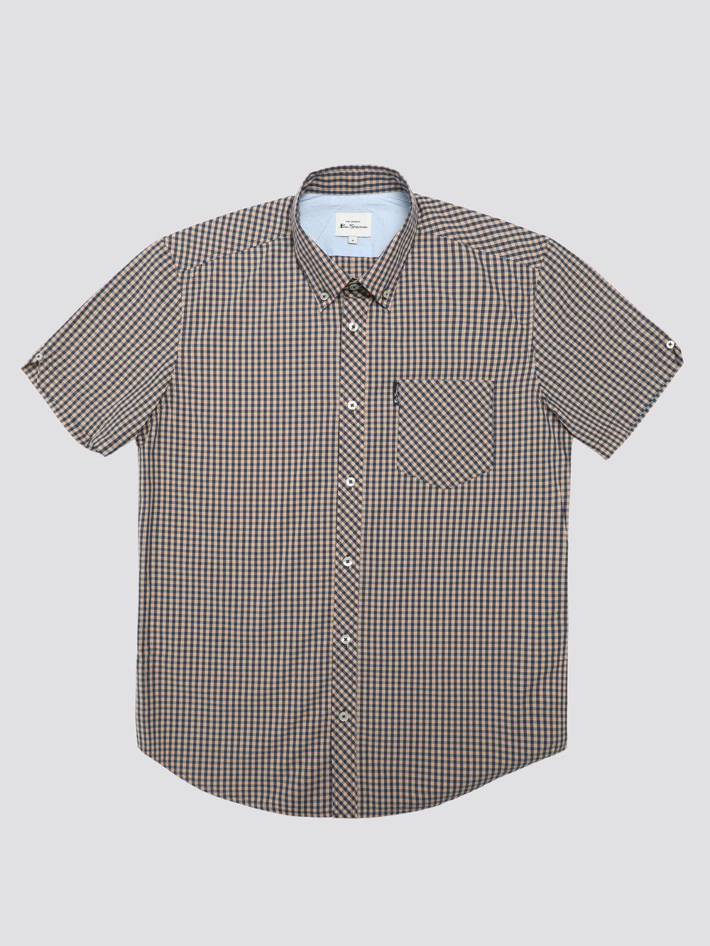 Ben Sherman Signature Short Sleeve Gingham Košulje Bakrene Narančaste | 20167-FTER