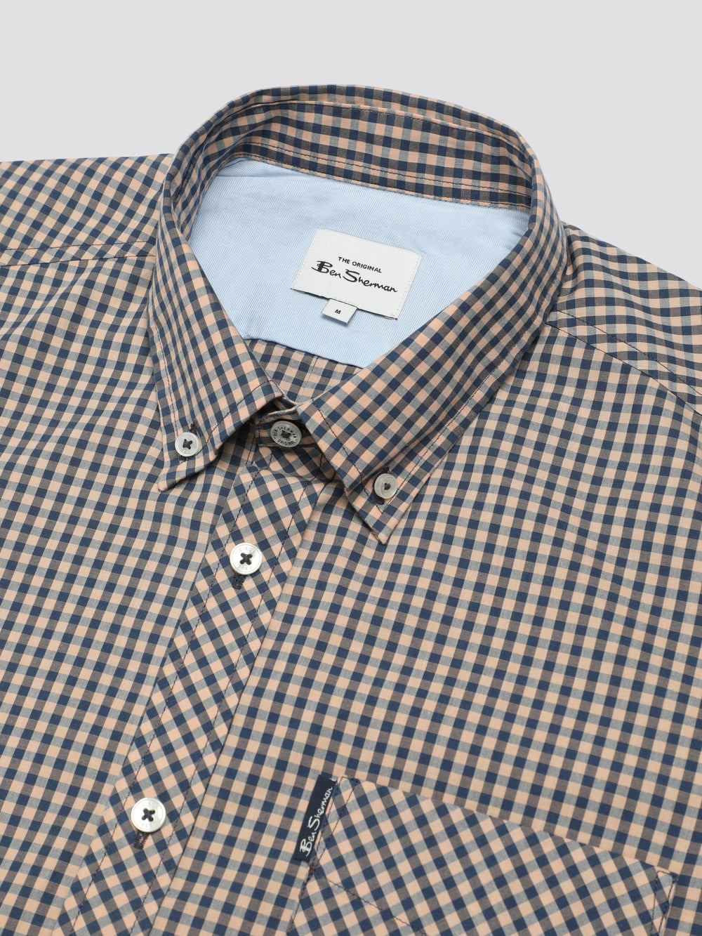 Ben Sherman Signature Short Sleeve Gingham Košulje Bakrene Narančaste | 20167-FTER