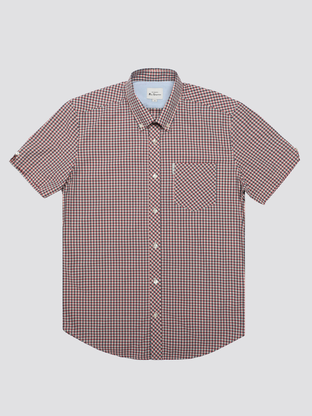 Ben Sherman Signature Short Sleeve Gingham Košulje Crvene Bijele | 18907-TIAB