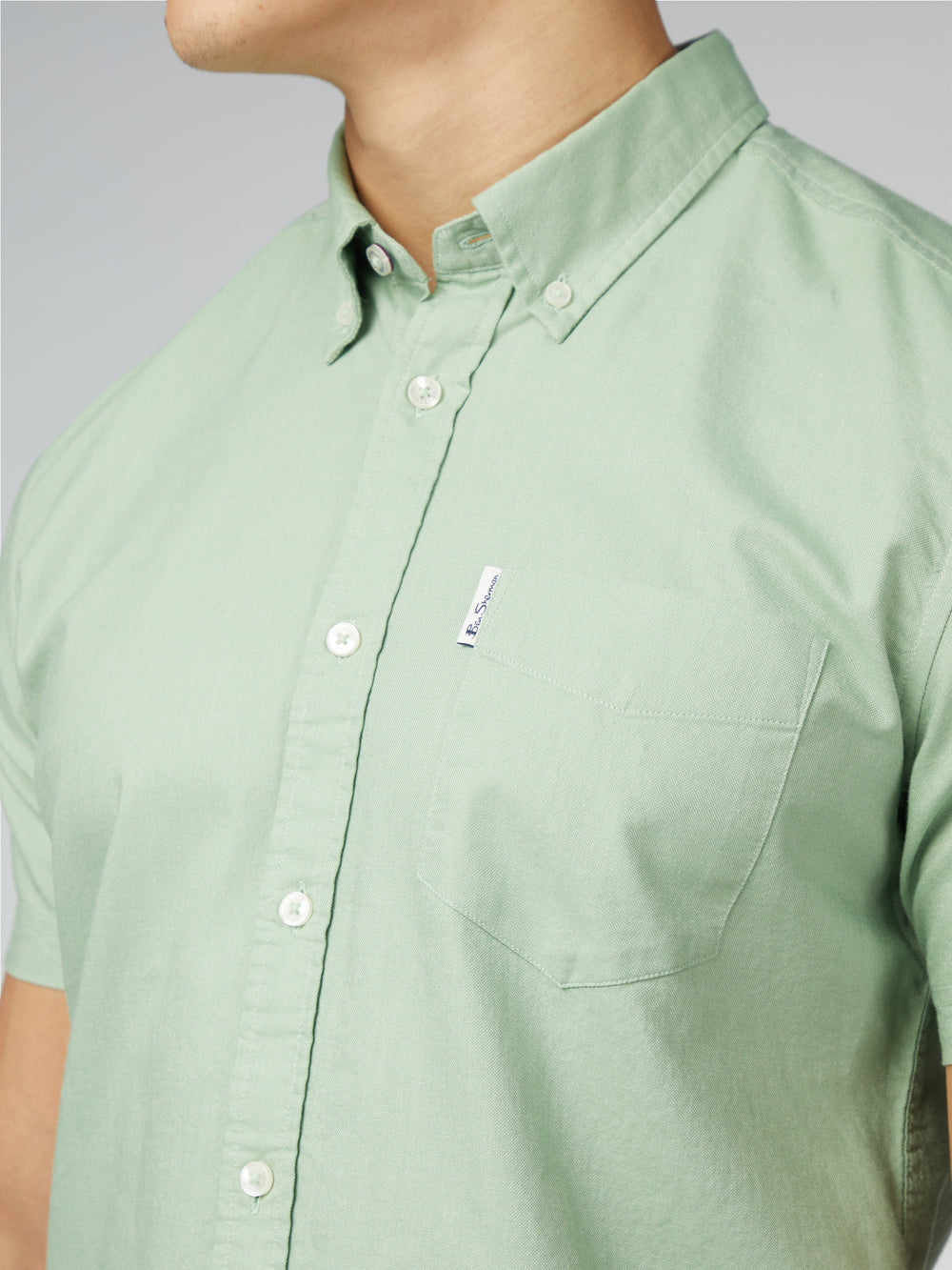 Ben Sherman Signature Short Sleeve Oxford Košulje Zelene | 51486-NYCE