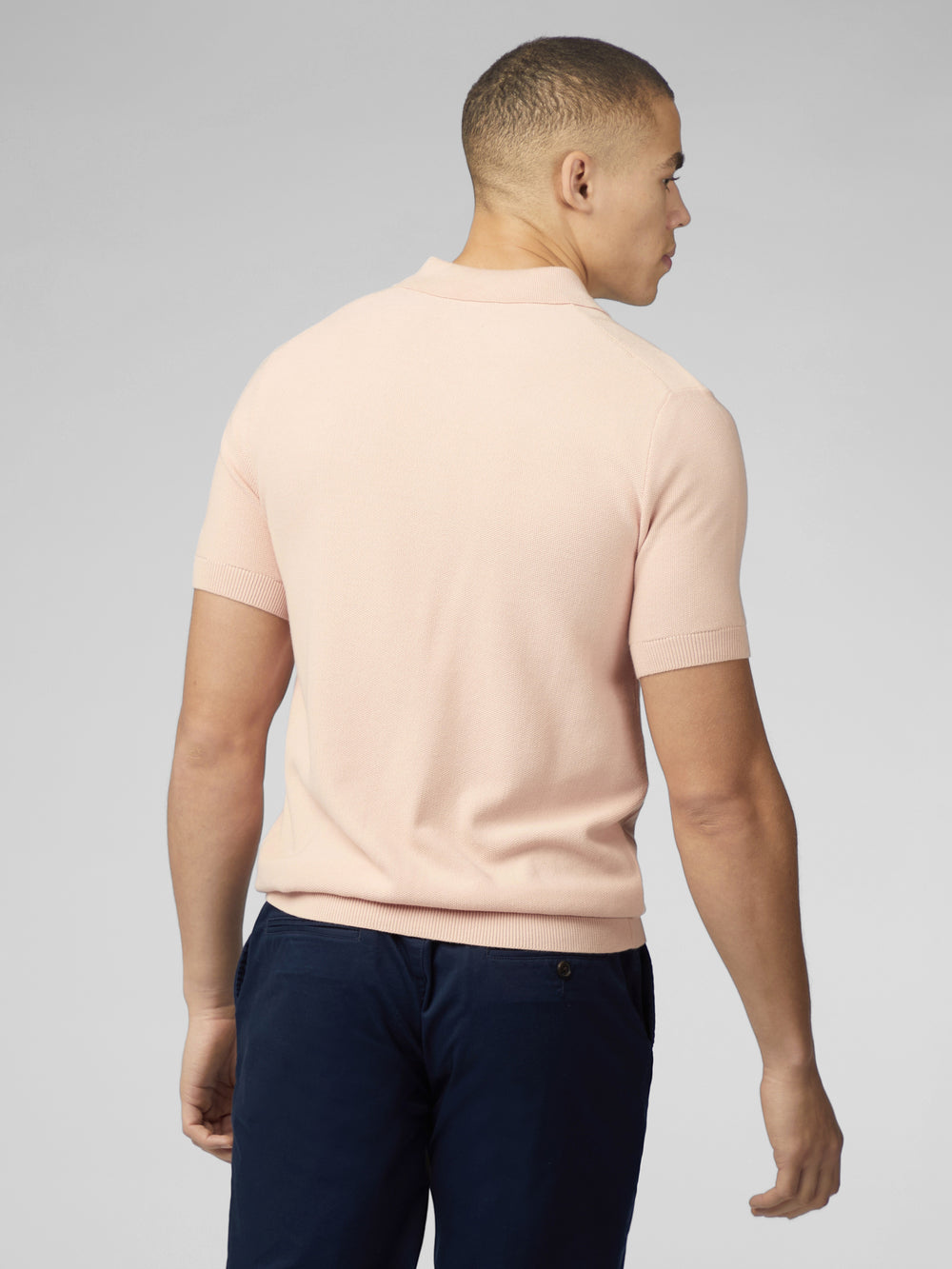 Ben Sherman Signature Textured Polo Pletenina Roze | 37028-JDIX