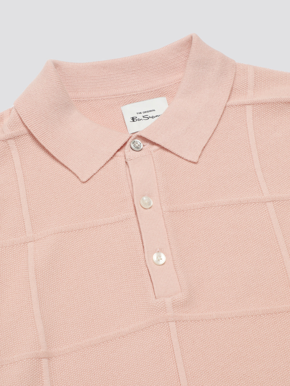 Ben Sherman Signature Textured Polo Pletenina Roze | 37028-JDIX