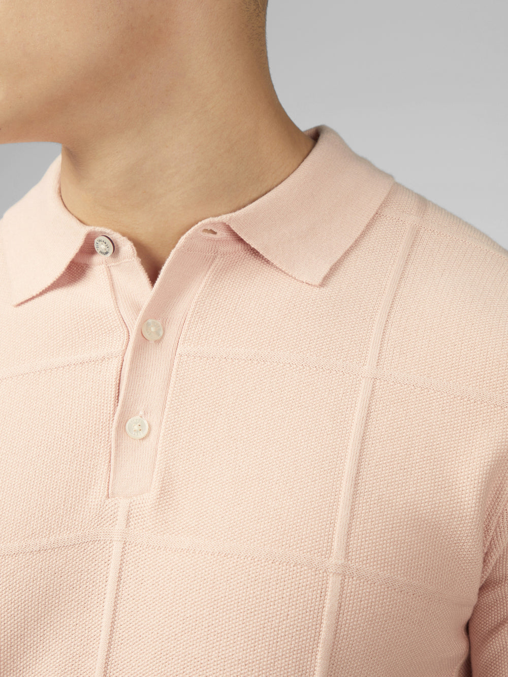 Ben Sherman Signature Textured Polo Pletenina Roze | 37028-JDIX