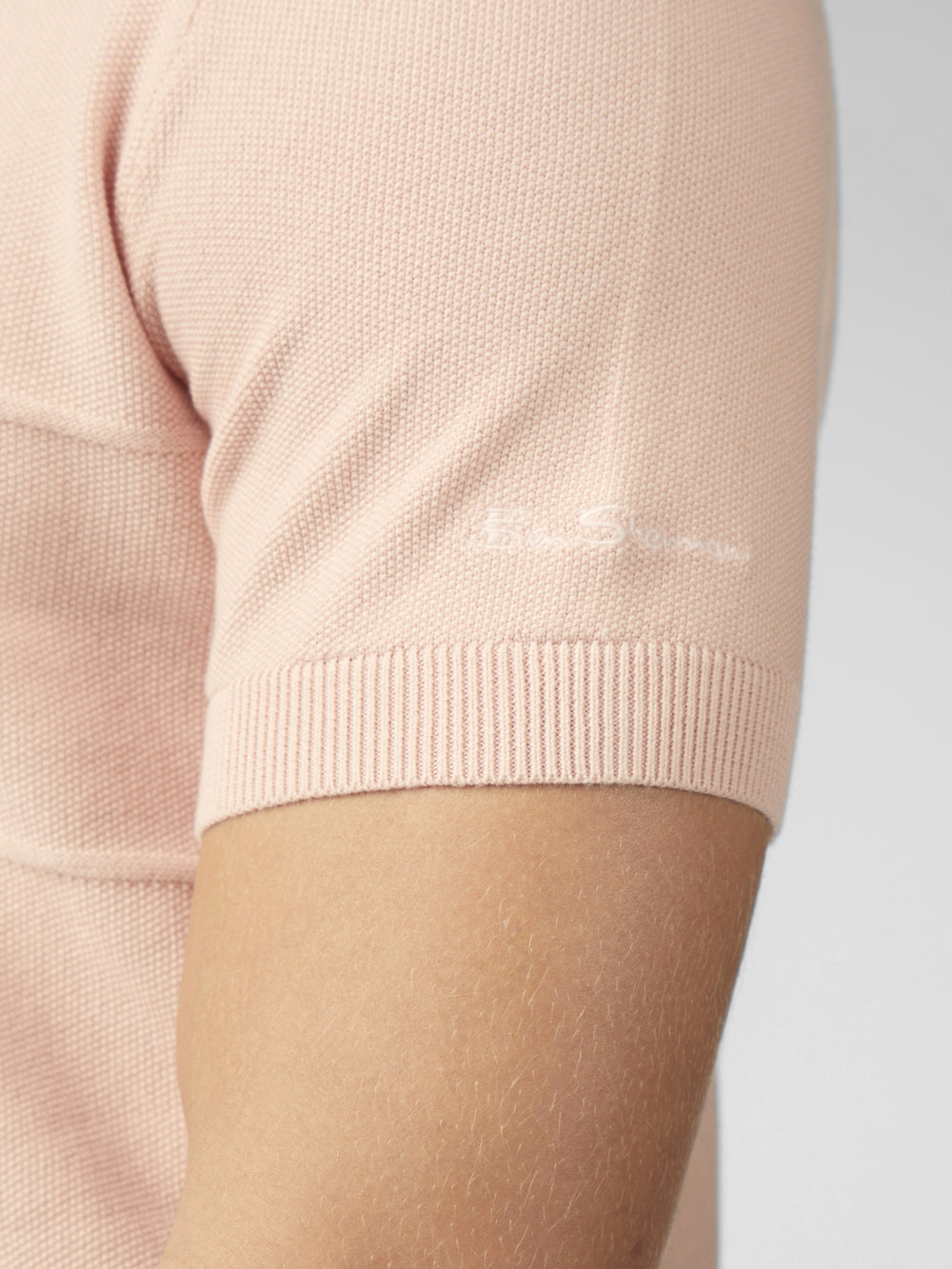 Ben Sherman Signature Textured Polo Pletenina Roze | 37028-JDIX